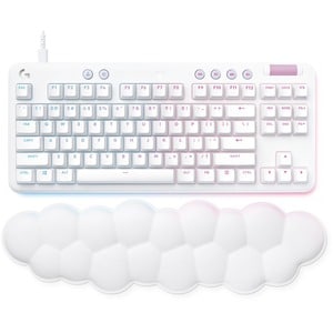 Logitech G G713 Gaming Keyboard - Cable Connectivity - USB Interface - RGB LED - English (US) - QWERTY Layout - White - Me