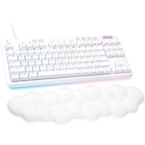 Logitech G Aurora G713 Gaming Keyboard - Cable Connectivity - USB Interface - RGB LED - Spanish - QWERTY Layout - White - 