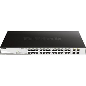 D-Link DGS-1210 DGS-1210-28MP 24 Ports Manageable Ethernet Switch - Gigabit Ethernet - 10/100/1000Base-T, 1000Base-X - 2 L