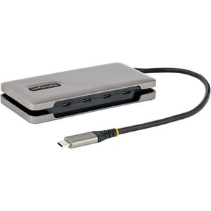 StarTech.com Hub USB C 4 Ports - 4x Ports USB-C, USB 3.1 10Gbps - Hub USB Portable avec PD Pass-Through 100W avec Câble de