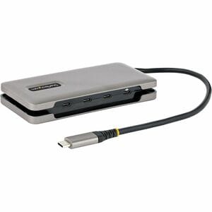 StarTech.com 4-Port USB-C Hub, USB 3.2 Gen 2, 10Gbps, 100W Power Delivery Pass-Through, 12.6in (32cm) Cable, Portable USB 