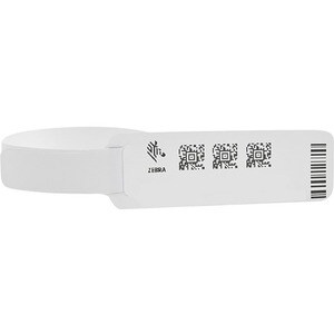 Mehrzwecketikett Zebra Z-Band Fusion - 76,20 mm Breite x 146,05 mm Länge - Permanent Kleber - Thermodirekt - Weiß - Polypr