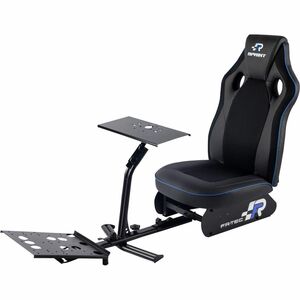 FR-TEC Simulation Cockpit - Carbon Alloy Metal, Synthetic Leather, Mesh, Fabric - Black