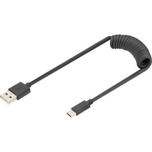 Digitus 1 m USB/USB-C Datentransferkabel - 1 Stück - Cable for Smartphone, Tablet, PC, Notebook - 480 Mbit/s - Abschirmung