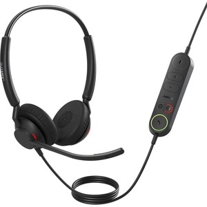Jabra Engage 40 Wired On-ear Stereo Headset - Black - Binaural - Ear-cup - 50 Hz to 20 kHz - USB Type C