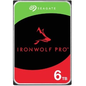 Seagate IronWolf Pro ST6000NT001 6 TB Hard Drive - 3.5" Internal - SATA (SATA/600) - Conventional Magnetic Recording (CMR)