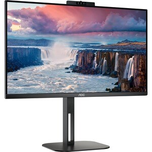 AOC 24V5CW 24" Class Webcam Full HD Gaming LCD Monitor - 16:9 - Matte Black - 60.5 cm (23.8") Viewable - In-plane Switchin