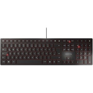 CHERRY KC 6000 Keyboard - Cable Connectivity - USB Interface - Pan-Nordic - Black - Scissors Keyswitch - 105 Key Windows K