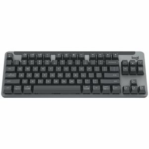 Logitech Signature K855 键盘 - 无线 连接 - USB 接口 - 灰 - Bluetooth/RF - 5.1 - 10 m - 2.40 GHz - macOS 10.15, Windows 10, Windows 