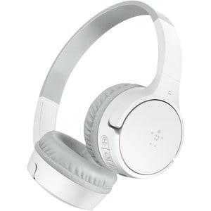 Belkin SOUNDFORM Mini Wired/Wireless On-ear, Over-the-head, Over-the-ear Stereo Headset - White - Binaural - Ear-cup - 914