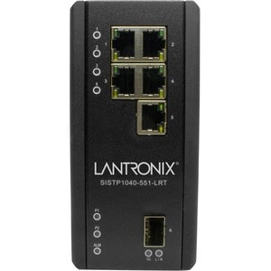 Lantronix Unmanaged Hardened Gigabit Ethernet PoE++ Switch - 5 Ports - Gigabit Ethernet - 10/100/1000Base-T, 100/1000Base-