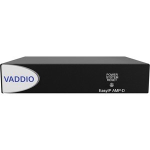 Vaddio EasyIP AMP D Amplifier - 25 W RMS - Black - TAA Compliant - Ethernet