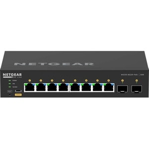 Netgear AV Line M4250 GSM4210PX-100EUS 8 Ports Manageable Ethernet Switch - 10 Gigabit Ethernet, Gigabit Ethernet - 10GBas