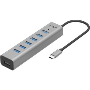 Hub USB i-tec - USB 3.2 (Gen 1) Type C - Portable - 7 Total de ports USB - Windows, iPadOS, Linux, Mac, Android, ChromeOS