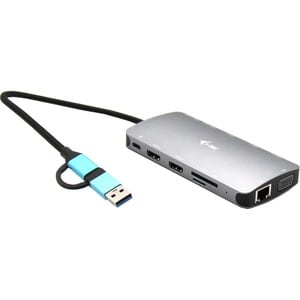 Docking station i-tec USB Tipo C per Computer portatile, Tablet, Monitor - Lettore schede di memoria - SD, microSD - 100 W