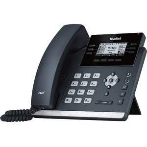 Yealink SIP-T42U IP-Telefon - Schnurgebunden - Schnurgebunden - Wandmontierbar - Grau - VoIP - 2 x Netzwerk (RJ-45) - PoE 