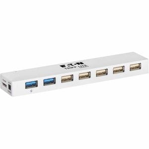 Hub USB Tripp Lite series U360-007C-2X3 - USB 3.0 Micro-B - Externe - Blanc - 7 Total de ports USB - 5 Port(s) USB 2.0 - 2