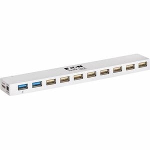 Hub USB Tripp Lite series U360-010C-2X3 - USB 3.0 Micro-B - Externe - Blanc - 10 Total de ports USB - 8 Port(s) USB 2.0 - 