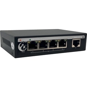 Amer SD4P1-60 Ethernet Switch - 5 Ports - Fast Ethernet - 10/100Base-T - 2 Layer Supported - 65 W PoE Budget - Twisted Pai