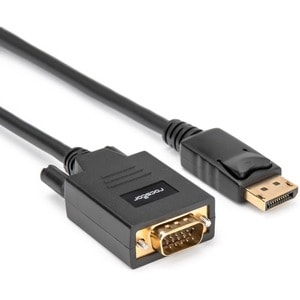 Rocstor DisplayPort/VGA Video Cable - 3 ft DisplayPort/VGA Video Cable for Video Device, TV, Projector, Notebook, Desktop 