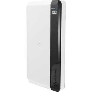Alogic Power Bank - White - For Qi-enabled Device - Lithium Ion (Li-Ion) - 10000 mAh - 3 x USB - White