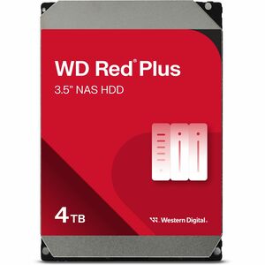 WD Red Plus WD40EFPX 4 TB Hard Drive - 3.5" Internal - SATA (SATA/600) - Conventional Magnetic Recording (CMR) Method - St