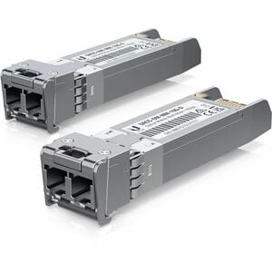 Ubiquiti SFP+ Module - For Data Networking, Optical Network - 2 x LC Duplex Network - Optical Fiber - Multi-mode - 10 Giga