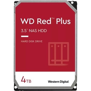 WD Red Plus WD40EFPX 4 TB Hard Drive - 3.5" Internal - SATA (SATA/600) - Conventional Magnetic Recording (CMR) Method - St