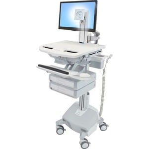 Ergotron StyleView Medizinische Warenkorb - TAA-konform - 2 Schubfach - Drücken/Ziehen Griff - 15,88 kg Kapazität - 4 Roll