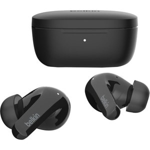 Belkin SOUNDFORM Flow Kabellos Ohrhörer Mono, Stereo Ohrhörerset - Schwarz - Binaural - In-Ear - 1000 cm Reichweite - Blue