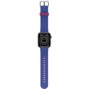 OtterBox Adjustable Smartwatch Band - Large (L) - Buckle Attachment - Blueberry Tarte (Blue) - Silicon, Stainless Steel