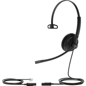 Yealink YHS34 Lite Kabel Kopfbügel Mono Headset - Schwarz - Monaural - 20 Hz bis 20 kHz Frequenzgang - Unidirektional, Ele