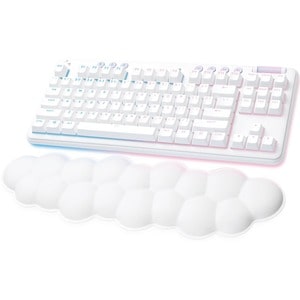 Logitech G Aurora G715 Rugoso Teclado Gaming - Sem fios Conectividade - LED RGB - Inglês (EUA) - QWERTY Layout - Branco - 