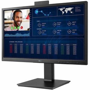 LG 24CQ650N-6N All-in-One Thin Client Celeron N5105 Quad-core (4 Core) 2 GHz - Matte Black - Intel Chip - 4 GB RAM DDR4 SD