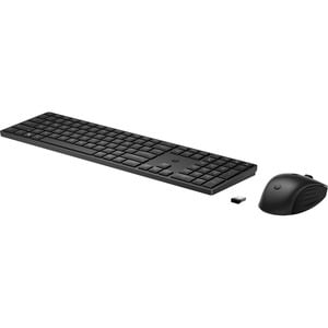 Clavier et souris HP 650 - Français - USB Type A Piston plongeur Sans fil RF 2,40 GHz Clavier - Couleur du clavier/pavé ta