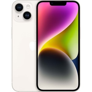 iPhone 14 128GB - Starlight - 6.1in OLED Super Retina XDR Display - 12MP Dual Lens Camera - Face ID - A15 Bionic - 5G - IP