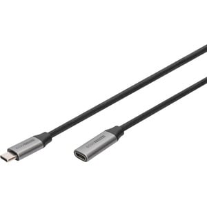 Digitus 1 m USB-C A/V/Power/Data Transfer Cable - 1 - Cable for Audio Device, Video Device, Charger, Monitor, TV, Projecto