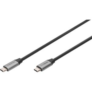 Digitus 1 m USB-C Audio/Video/Data Transfer Cable for Audio/Video Device, Computer, Power Bank, TV, Smartphone, Notebook -