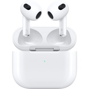 Apple AirPods (3rd Generation) Wireless Earbud Stereo Earset - White - Binaural - In-ear - Bluetooth - Noise Canceling