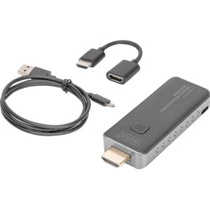 Digitus DS-55320 Video-Extender-Transmitter - Kabellos - 1 Eingabegerät - 50 m Reichweite - 1 x USB - 1 x HDMI Ein - 1920 