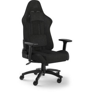 Corsair TC100 Relaxed Gaming Chair - Fabric - For Gaming - Fabric, Memory Foam, Steel, Nylon - Black