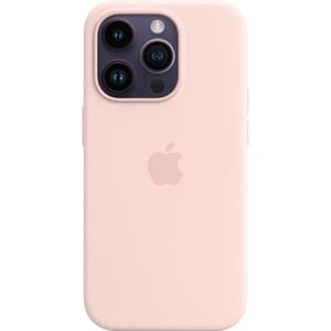 Apple iPhone 14 Pro Silicone Case With MagSafe - Chalk Pink - For Apple iPhone 14 Pro Smartphone - Chalk Pink - Soft-touch