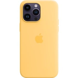 Apple iPhone 14 Pro Max Silicone Case with MagSafe - Sunglow - For Apple iPhone 14 Pro Max Smartphone - Sunglow - Silky, S