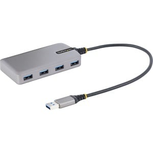 StarTech.com USB Hub - USB 3.2 (Gen 1) Type A - Portable - Space Gray - UASP Support - 5 Total USB Port(s) - PC, Mac, Chro