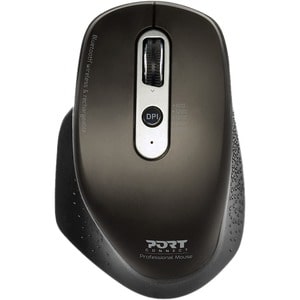 Port Connect Mouse - Bluetooth/Radio Frequency - USB - Optical - 5 Button(s) - 1 - Wireless - 2.40 GHz - 1600 dpi - Scroll