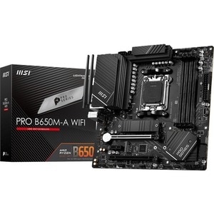 MSI B650M-A WIFI Desktop Motherboard - AMD B650 Chipset - Socket AM5 - Micro ATX - Ryzen 5, Ryzen 7, Ryzen 9 Processor Sup