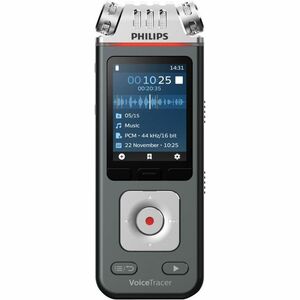 Philips VoiceTracer Audio Recorder - [Built-in ]Microphone, Speaker - Omni-directional Microphone - 8 GB Flash Memory - mi