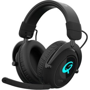 QPad QH900 Wired/Wireless On-ear Stereo Gaming Headset - Binaural - Circumaural - Bluetooth/RF - 60 Ohm - 16 Hz to 25 kHz - 130 cm Cable - Cardioid, Electret, Condenser, Noise Cancelling, Uni-directional Microphone - Mini-phone (3.5mm), USB