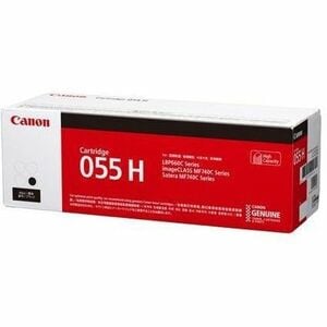 Canon 055H Original High Yield Laser Toner Cartridge - Black Pack - 7600 Pages