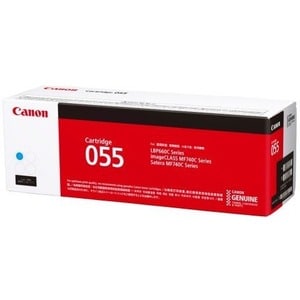 Canon 055 Original Laser Toner Cartridge - Cyan Pack - 2100 Pages